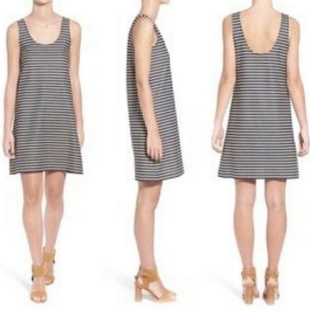 Madewell B&W Striped Sleeveless Dress Sz XS